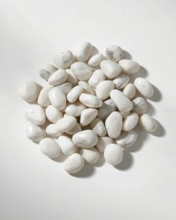 Snow White Marble Pebbles 20kg