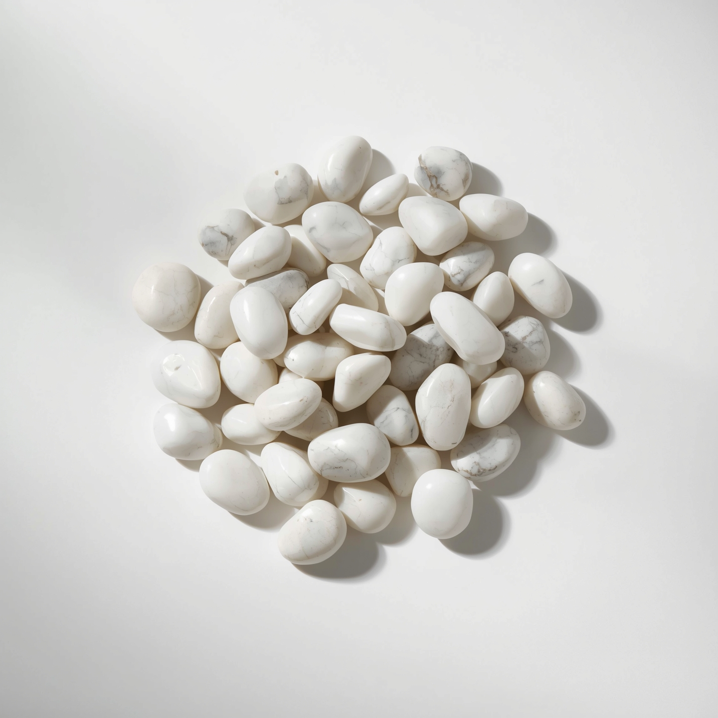 Snow White Marble Pebbles 20kg