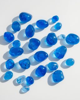 Blue Glass Pebbles 10kg